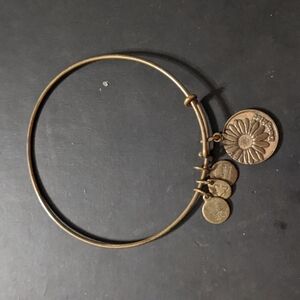 Alex and Ani Copper Tone Daughter Flower Expandable Statement Bracelet